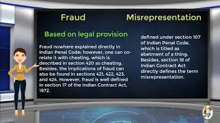 What is Difference Between Fraud amp Misrepresentation [upl. by Isawk]