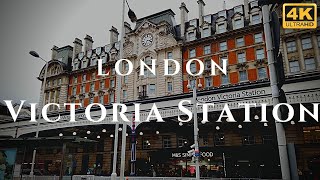 London Victoria Station Walk Through England 4K [upl. by Nahsin]