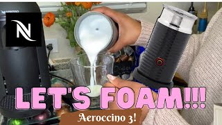 How To Foam Milk With Aeroccino 3 Make Coffee With Foam Tips amp Tricks  Easy Foamed Latte Recipe [upl. by Leakcim694]