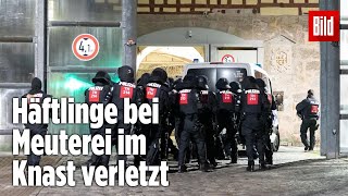 Gefängnismeuterei Polizei stürmt Knast in Thüringen  JVA Untermaßfeld [upl. by Lynden]